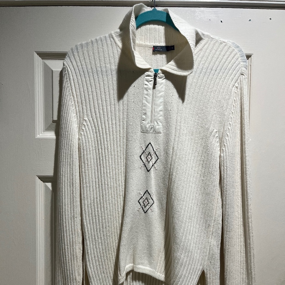 Dismero quarter zip knit sweater